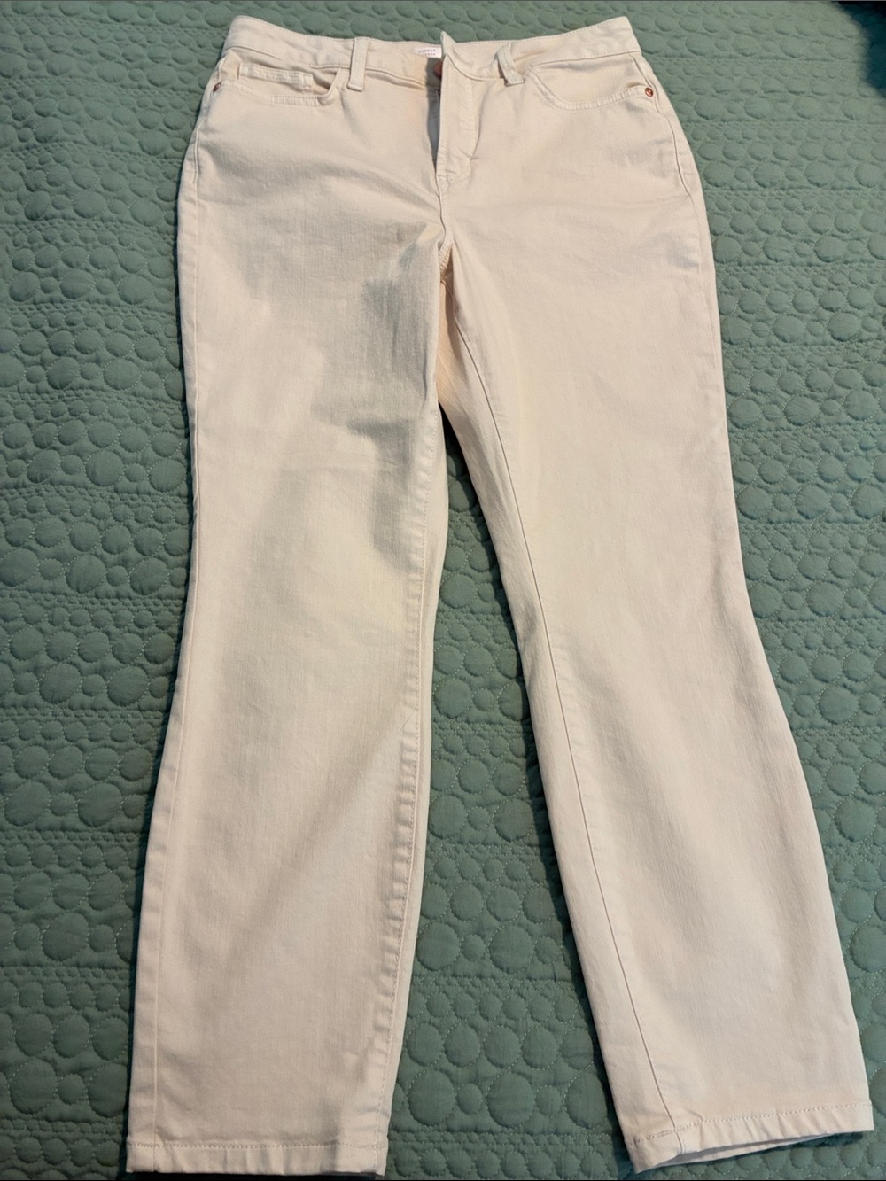 LC Lauren Conrad Cream Skinny Jeans